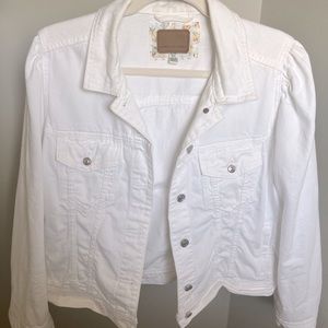 American Eagle Classic Puff Sleeve Denim Jacket